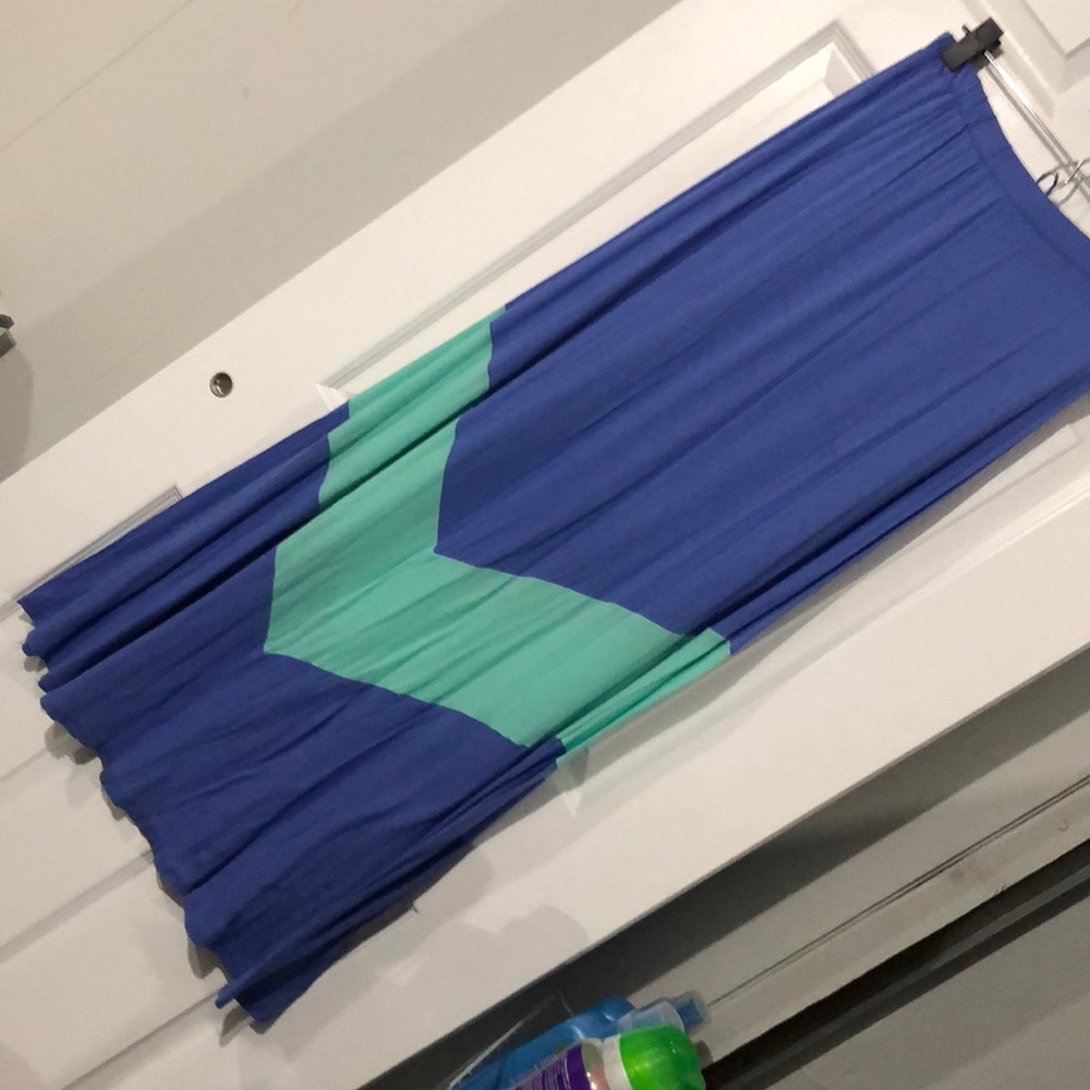 Chevron maxi skirt